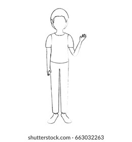 Young man cartoon