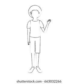 Young man cartoon