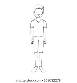 Young man cartoon