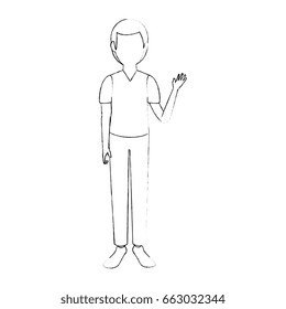 Young man cartoon