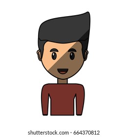 Young man cartoon