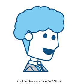 Young man cartoon