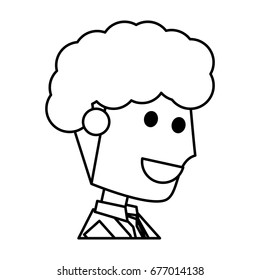 Young man cartoon