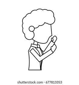 Young man cartoon