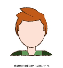 Young man cartoon