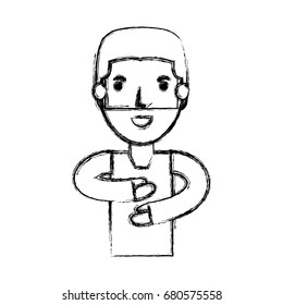 Young man cartoon