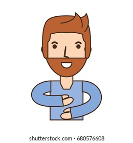 Young man cartoon