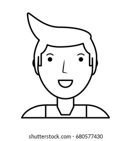 Young man cartoon