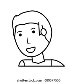 Young man cartoon