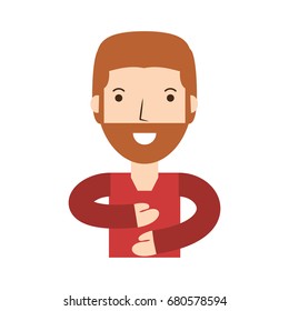 Young man cartoon