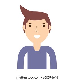 Young man cartoon