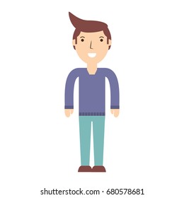 Young man cartoon
