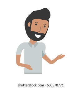 Young man cartoon