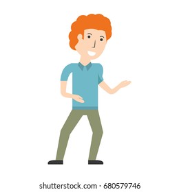 Young man cartoon