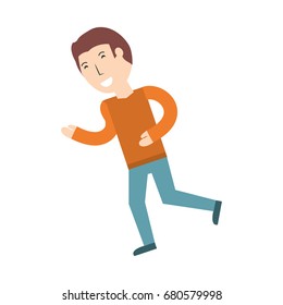 Young man cartoon