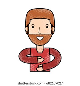 Young man cartoon