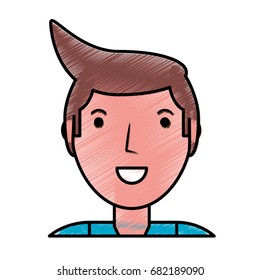 Young man cartoon