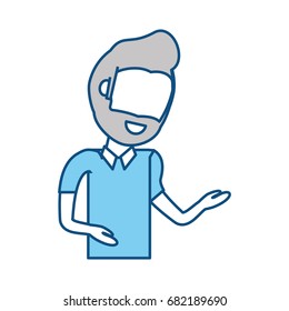 Young man cartoon