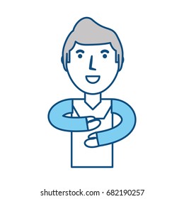 Young man cartoon