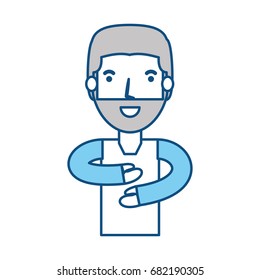 Young man cartoon
