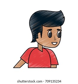 Young man cartoon