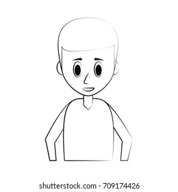 Young man cartoon