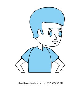 Young man cartoon