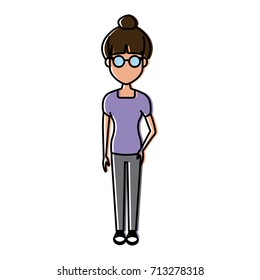 Young man cartoon