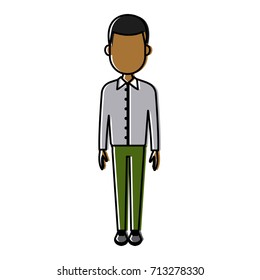 Young man cartoon