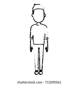 Young man cartoon