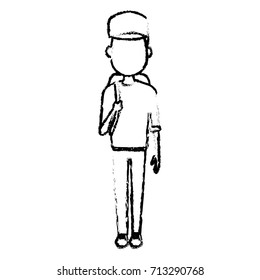 Young man cartoon