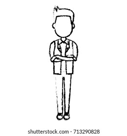 Young man cartoon