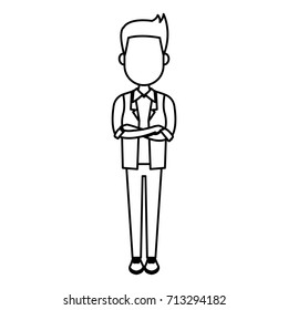Young man cartoon