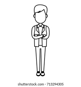 Young man cartoon