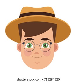 Young man cartoon