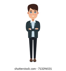 Young man cartoon