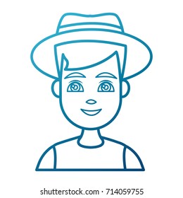 Young man cartoon