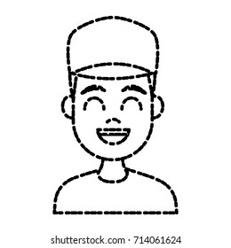 Young man cartoon