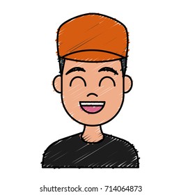 Young man cartoon