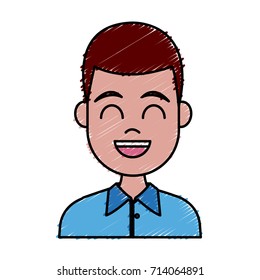 Young man cartoon