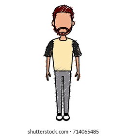 Young man cartoon