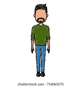 Young man cartoon