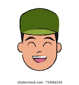 Young man cartoon