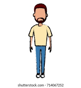 Young man cartoon