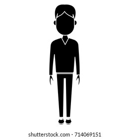 Young man cartoon