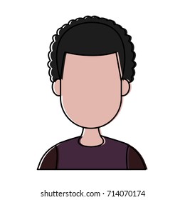 Young man cartoon