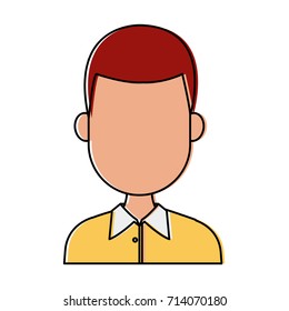 Young man cartoon