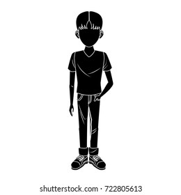 Young man cartoon