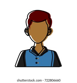 Young man cartoon