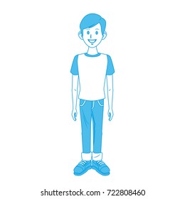 Young man cartoon